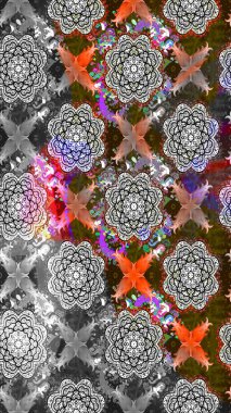 Küçük çiçekteki sevimli çiçek deseni. Gri renkli çiçekler. Raster illüstrasyonu.