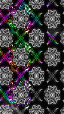 Raster güzel bir çiçek deseni çizmiş. Bahar mevsimi. Tatil havası. Nazik romantik baskı. Siyah renkte çiçekler.