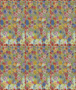 Arkaplan dokusu, duvar kağıdı, çiçek teması tarafsız ve yeşil renklerde. Kabile sanatı boho baskısı, klasik çiçek arkaplanı. Soyut etnik raster pürüzsüz desen.