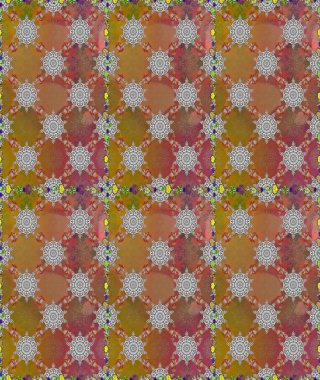 Raster illüstrasyonu. Küçük çiçekli şirin bir desen. Çiçek ve yapraklı çiçek deseni.