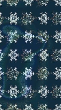 Çiçekli karalama şeklinde Raster çiçek deseni. Nazik, narin çiçek arkaplanı. Mavi renkte çiçekler.