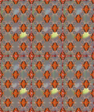 Raster illüstrasyonunda kusursuz çiçek deseni. Suluboya tarzında gri ve kahverengi renkte çiçekler.