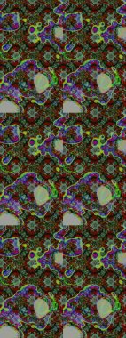 Çiçek deseni. Şatafatlı bahar bahçesi dokusu. Raster illüstrasyonu. Çiçek çizimi arkaplanı.