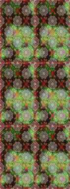 Nazikçe, güzel çiçek arkaplanı. Yeşil ve gri renkli çiçekler. Raster çiçek desenli ve çiçekli..