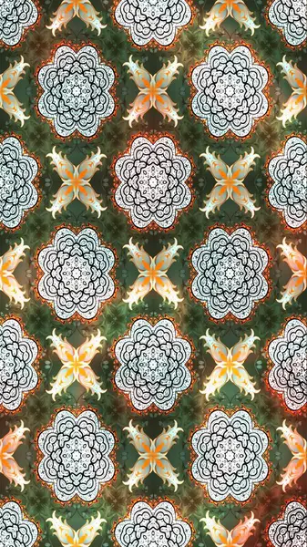 Çiçek ve yapraklı çiçek deseni. Küçük çiçekli şirin bir desen. Raster illüstrasyonu.