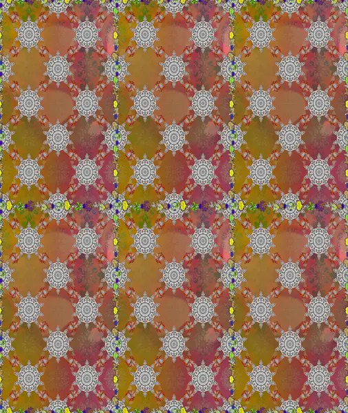 Raster illüstrasyonu. Küçük çiçekli şirin bir desen. Çiçek ve yapraklı çiçek deseni.