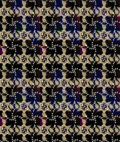 Sketch Colour Spring Theme eskiz kalıbı. Siyah renkli çiçekler. Sevimli çiçek raster deseni. Düz Çiçek Elementleri Tasarımı.