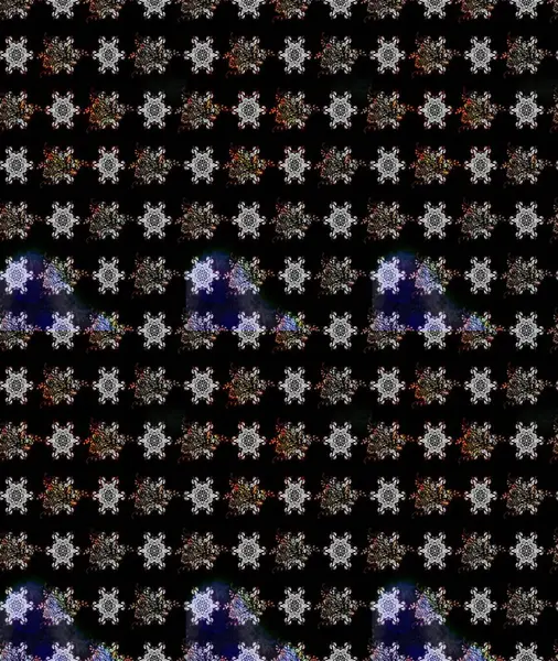 Kızılderili desenli desenli desenli şal deseni. Etnik Mandala süsü. Raster Henna dövme stili. Tekstil, tebrik kartı, boyama kitabı, telefon kılıfı baskısı için kullanılabilir.