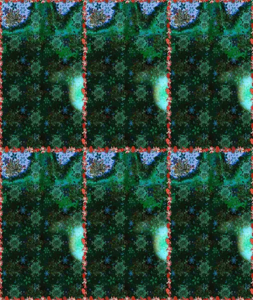 Raster illüstrasyonu. Çiçeksiz desenli arka plan, darbeler, sıçramalar, yaz çiçekleri. Mavi renkte çiçekler.