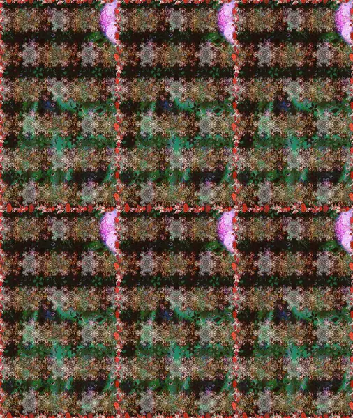 Raster illustration. Seamless floral pattern in folk style with flowers, leaves. Hand drawn.