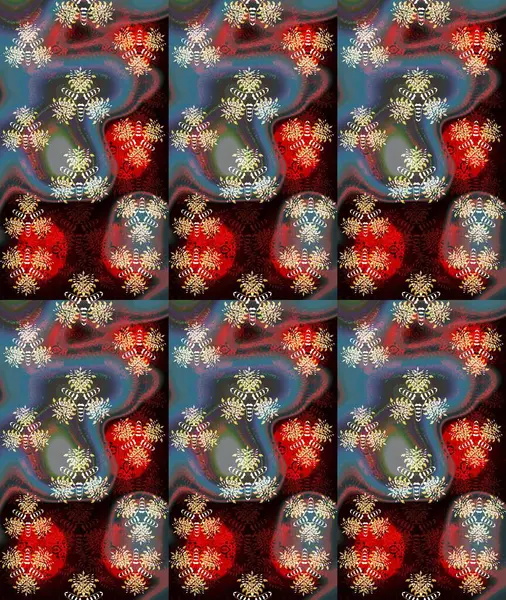 Kahverengi renkli çiçek desenli eskiz, el yapımı papatyalar, papatyalar. Tekrar eden çiçek arkaplanı, zarif kahverengi çiçek duvar kağıdı..