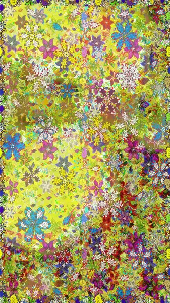 Doğa. Raster deseni. - sarı ve tarafsız çiçekler. Çiçek kompozisyonu. Çiçek kolajı. Çiçek arkaplan. Küçük çiçekte güzel desen var..