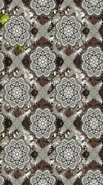 Raster illüstrasyonundaki çiçek desenli çizim. Gri renkli çiçekler. Renkli Yaz Temalı eskiz kalıbı. Düz Çiçek Elementleri Tasarımı.