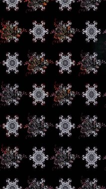 Elle boyanmış suluboya resim çizimleri, çiçekler ve bitkiler. Siyah renkte çiçekler.