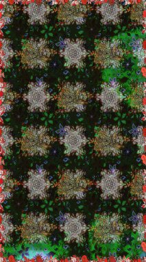 Küçük çiçekte güzel bir desen. Motley illüstrasyonu. Kusursuz. Küçük renkli çiçekler. Moda baskıları için zarif bir şablon. Çiçekli yaz çiçekleri.