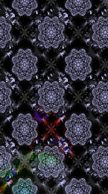 El yapımı çiçek ve bitki koleksiyonu. Raster illüstrasyonu. Eskiz tarzı siyah renkler. Şirin karalamalı çiçek desenli çizim. Raster illüstrasyonu.