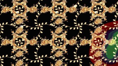 Sevgililer günü ve tebrik kartı konsepti için şık bir davetiye. Manzaralı çiçek deseni. Üst manzara, yumuşak siyah ve bej renkli. Çiçek kompozisyonu, el boyası, hassas şablon..