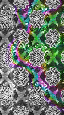 Yapraklı çiçekler ve kır renkli papatya çiçekleri. Eskiz arkaplan modeli. Raster - stok.