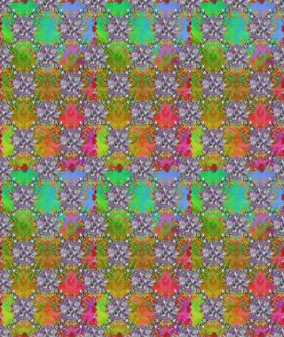 Kusursuz Renksiz Bahar Temalı Kusursuz Arkaplan. Sevimli çiçek raster deseni. Düz Çiçek Elementleri Tasarımı. Yeşil ve gri renkte çiçekler.