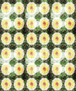 Raster çiçek desenli çiçek deseni, yapraklar, dekoratif elementler, sıçrama, lekeler, el çizimi kontur çizgileri ve Doodle çizim stili, grafik raster çizim çizimi.