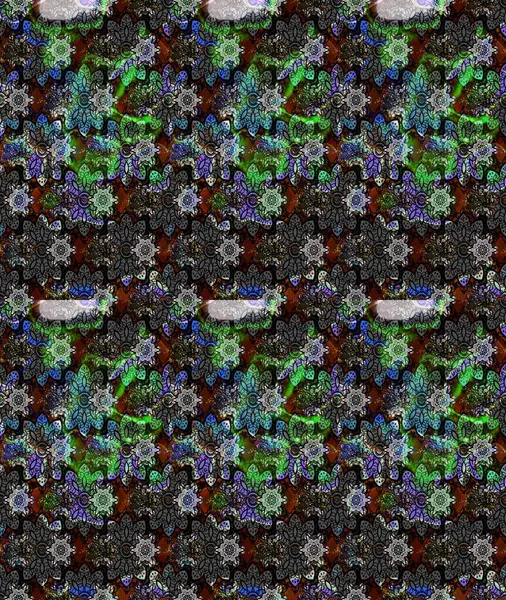 Küçük çiçekli yay deseni çiz. Suluboya stilinde gri renkte. Raster illüstrasyonu.