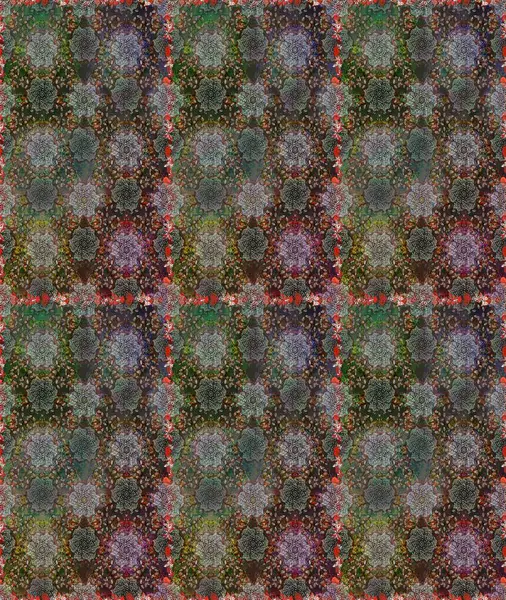 Raster illüstrasyonu. Moda arka planında parlak buketler. Sevimli, pürüzsüz desenli, küçük çiçekli, klasik tarzda. Kumaş, duvar kâğıdı ve kağıda yazdırmak için gelişen arkaplan.