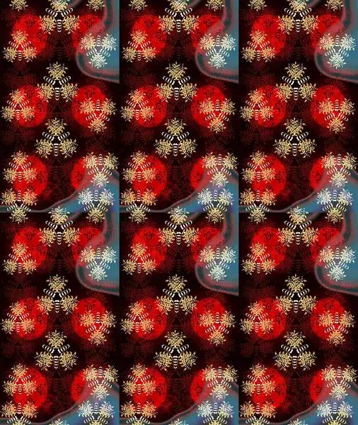 Şirin çiçek elementleri. Robot resim. Siyah renkli çiçekler. Raster illüstrasyonu.