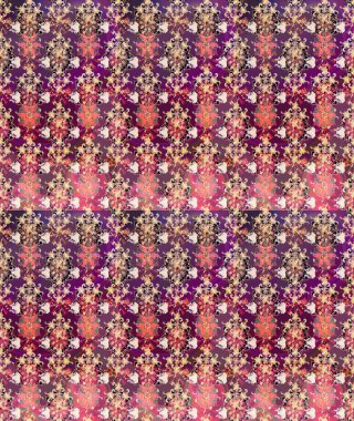 Küçük çiçekteki sevimli çiçek deseni. Mor renkte çiçekler.