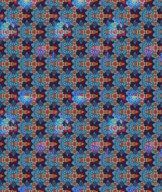 Çiçekli çiçek deseni, suluboya. Renkli Bahar Teması eskiz kalıbı. Düz Çiçek Elementleri Tasarımı. Mavi renkli çiçekler. Raster illüstrasyonu.