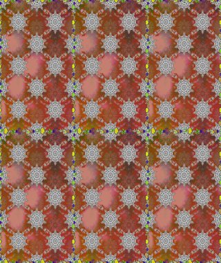 Tatil havası. Raster dikişsiz şirin çiçek deseni. Kahverengi renkli çiçekler. Bahar mevsimi. Nazik romantik baskı.