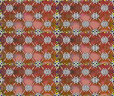 Tatil havası. Raster dikişsiz şirin çiçek deseni. Kahverengi renkli çiçekler. Bahar mevsimi. Nazik romantik baskı.