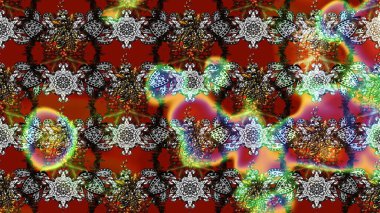 Parlak renkli çiçekleri ve gri renkli yaprakları olan harika bir çiçek deseni. Halk tarzı. Modern çiçek arkaplanı. Moda baskıları için zarif bir şablon.