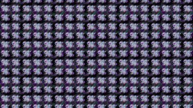 Raster illüstrasyonundaki çiçek desenli çizim. Siyah renkli çiçekler. Düz Çiçek Elementleri Tasarımı. Renkli Yaz Teması çizim şablonu.