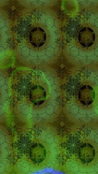 Çiçekler suluboya tarzında yeşil renkte. Çiçekli yeşil renkte bir çiçek deseni çiz.