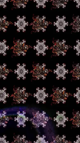 Çiçek ve yapraklı çiçek deseni. Küçük çiçekli şirin bir desen. Raster illüstrasyonu.