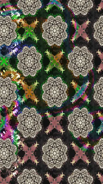 Çiçek deseni. Raster güzel kumaş deseni çiziyor. Renkli Bahar Teması eskiz kalıbı. Düz Çiçek Elementleri Tasarımı.