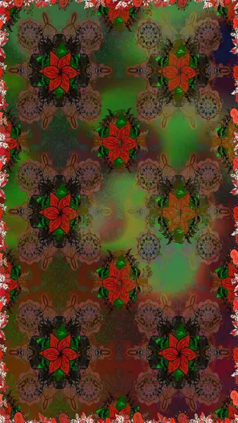 Etnik Mandala süsü. Raster Henna dövme stili. Kızılderili desenli desenli desenli şal deseni. Tekstil, tebrik kartı, boyama kitabı, telefon kılıfı baskısı için kullanılabilir.