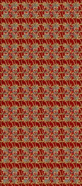 Kırmızı, kahverengi ve bej renklerde pürüzsüz desen. Kusursuz altın desenli bukleler. Raster altın pürüzsüz desen. Doğu tarzında altın elementler arabesk.