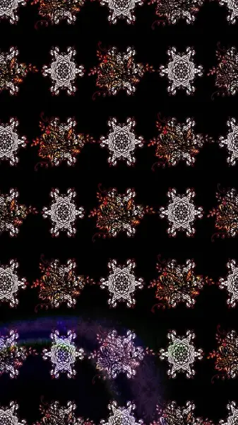 Çiçek ve yapraklı çiçek deseni. Küçük çiçekli şirin bir desen. Raster illüstrasyonu.