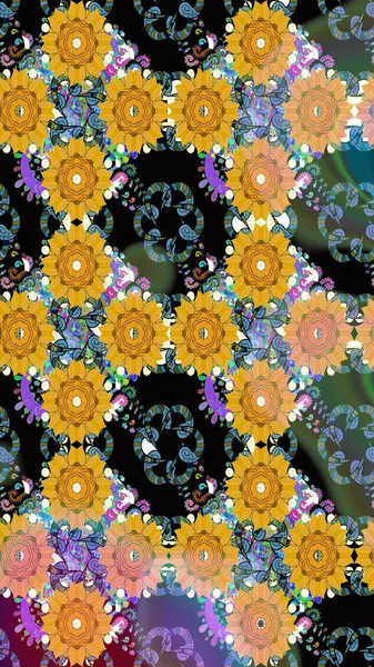 Çizim çiçek deseni duvar kağıdı, web sitesi arka planı, ambalaj kağıdı, davetiye, broşür, afiş veya web sitesi için kullanılabilir. El çizimi Raster çizimi. Karalama elementleri.