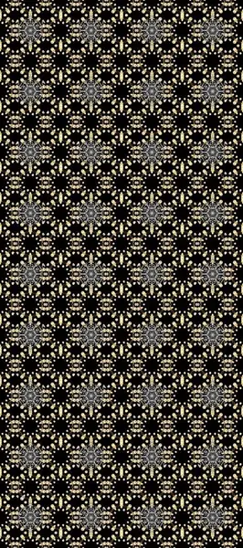 Arkaplan, kumaş, altın duvar kağıdı. Düz elle çizilmiş klasik koleksiyon. Raster altın pürüzsüz desen. Altın desenli siyah, bej ve gri renklerde altın elementler.