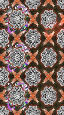 Gri renkli güzel çiçekli eskiz deseni, suluboya çiçek deseni, duvar kağıdı, kart ya da kumaş için fayanslı. Raster..