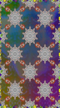 Raster resim. Sorunsuz. Sevimli çiçek desenli küçük çiçek.