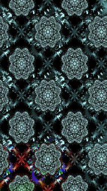 Eskiz Vintage Çiçek Deseni. Raster Kalça dokusu deseni.