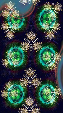 Güzel kumaş deseni. Renkli Yaz Temalı eskiz kalıbı. Düz Çiçek Elementleri Tasarımı. Raster illüstrasyonunda çiçek deseni çizimi.