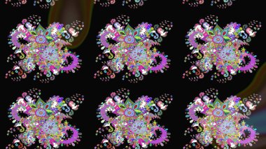 Tatil havası. Nazik romantik baskı. Raster dikişsiz şirin çiçek deseni. Bahar mevsimi.