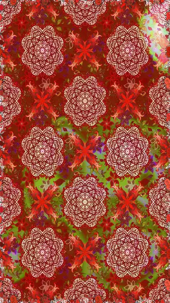 Raster Şirin kumaş deseni. Renkli Bahar Temalı Kusursuz Arkaplan. Düz Çiçek Elementleri Tasarımı. Kusursuz bağbozumu.