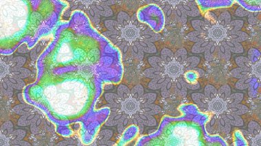 Raster deseni. Suluboya etkisi. Organik elementler. Botanik çizim deseni.