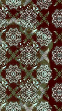 Sevimli çiçek raster deseni. Kahverengi renkli çiçekler. Sketch Colour Spring Theme eskiz kalıbı. Düz Çiçek Elementleri Tasarımı.