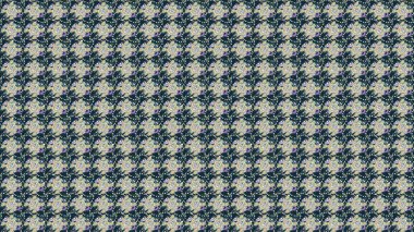 Mavi renkli çiçekler. Raster illüstrasyonunda çiçek deseni çizimi.